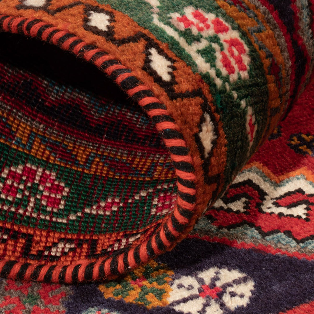 Alfombra persa - Nómada - 128 x 94 cm - rojo