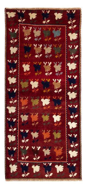 Alfombra de pasillo Alfombra persa - Nómada - 190 x 83 cm - rojo oscuro