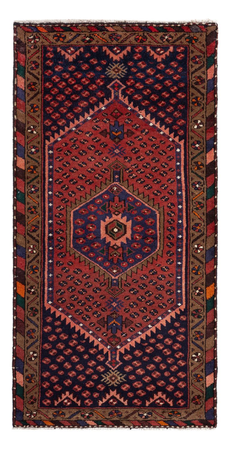 Alfombra persa - Nómada - 153 x 74 cm - rojo oscuro