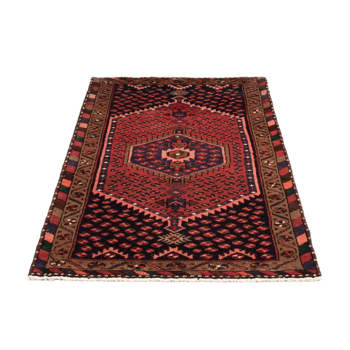 Alfombra persa - Nómada - 153 x 74 cm - rojo oscuro