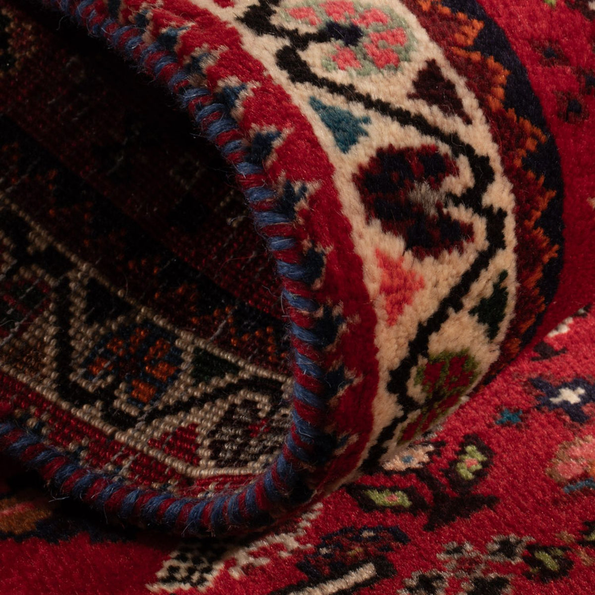 Alfombra persa - Nómada - 109 x 73 cm - rojo oscuro