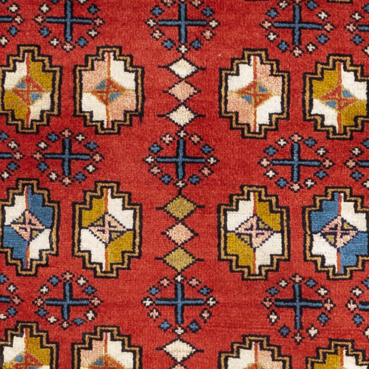 Alfombra persa - Nómada - 130 x 64 cm - multicolor