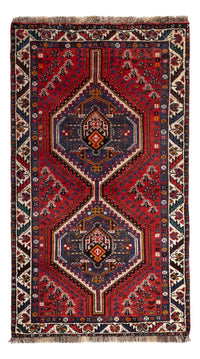 Alfombra persa - Nómada - 142 x 79 cm - rojo oscuro