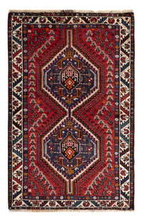 Alfombra persa - Nómada - 133 x 84 cm - rojo oscuro