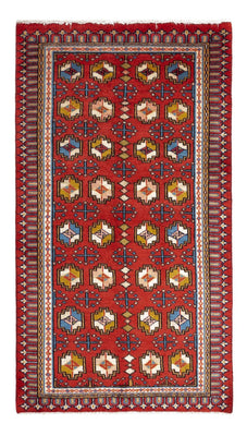 Alfombra persa - Nómada - 123 x 65 cm - rojo