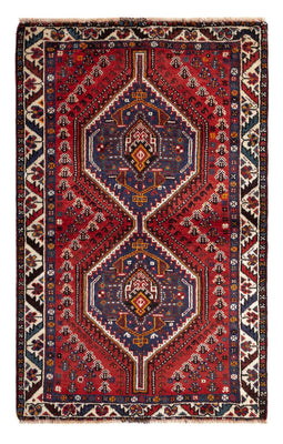 Alfombra persa - Nómada - 137 x 85 cm - rojo oscuro