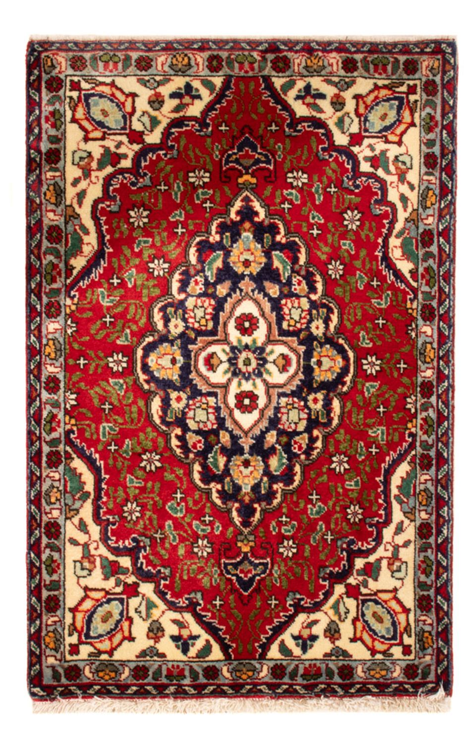 Alfombra persa - Tabriz - 86 x 56 cm - rojo