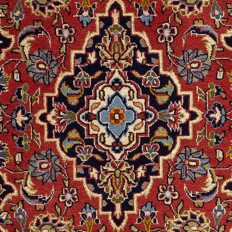 Alfombra persa - Keshan - 111 x 69 cm - gris oscuro