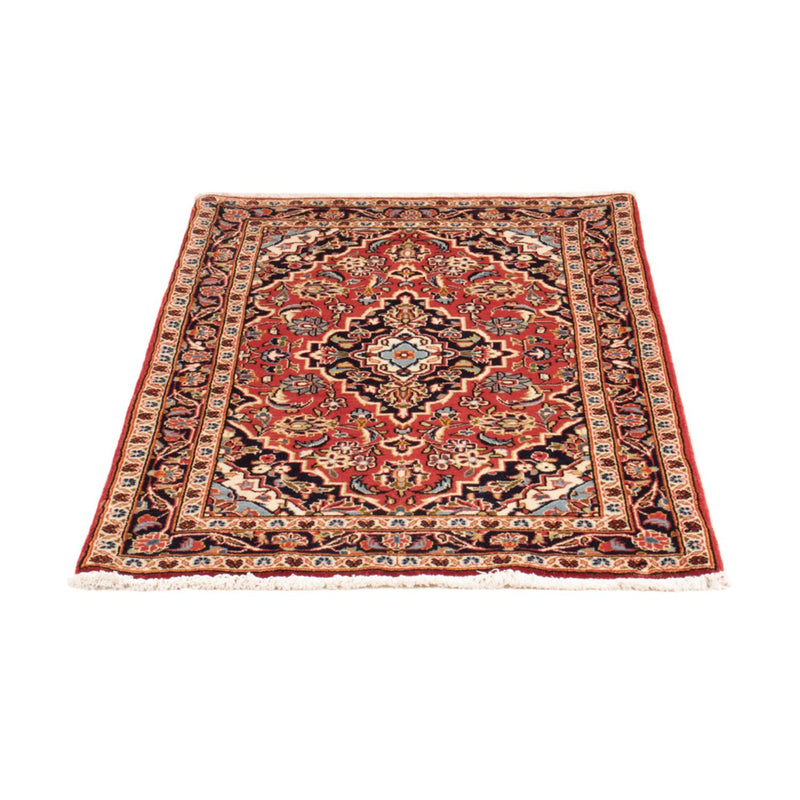 Alfombra persa - Keshan - 111 x 69 cm - gris oscuro
