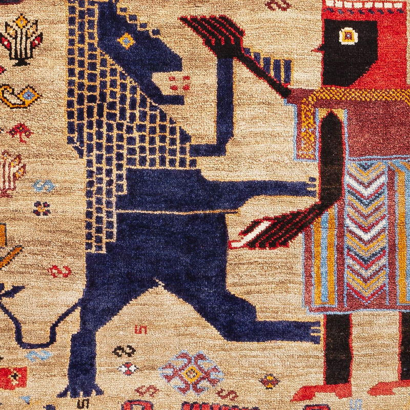 Alfombra persa - Nómada - 157 x 113 cm - multicolor