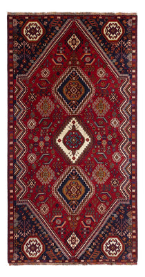 Alfombra persa - Nómada - 256 x 141 cm - rojo oscuro
