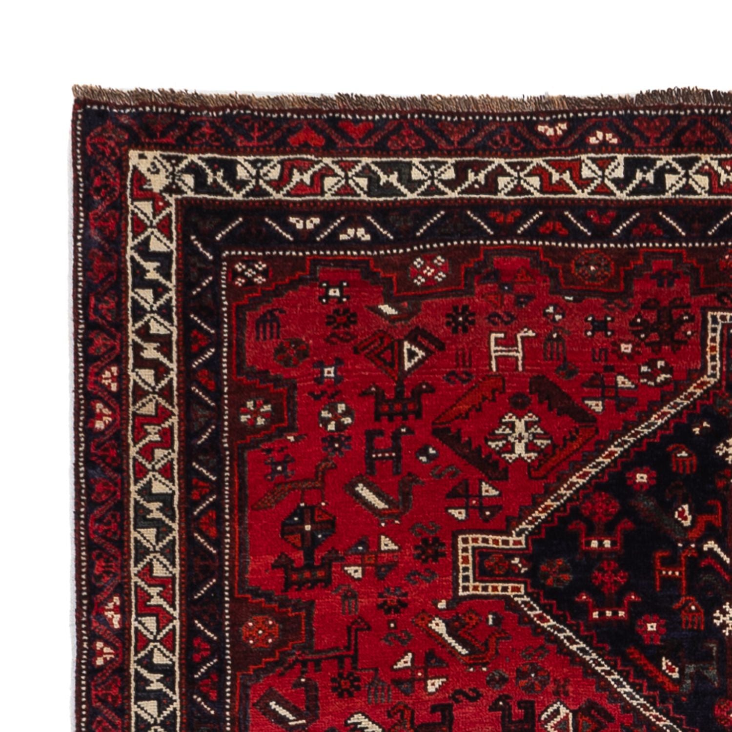 Alfombra persa - Nómada - 221 x 159 cm - rojo
