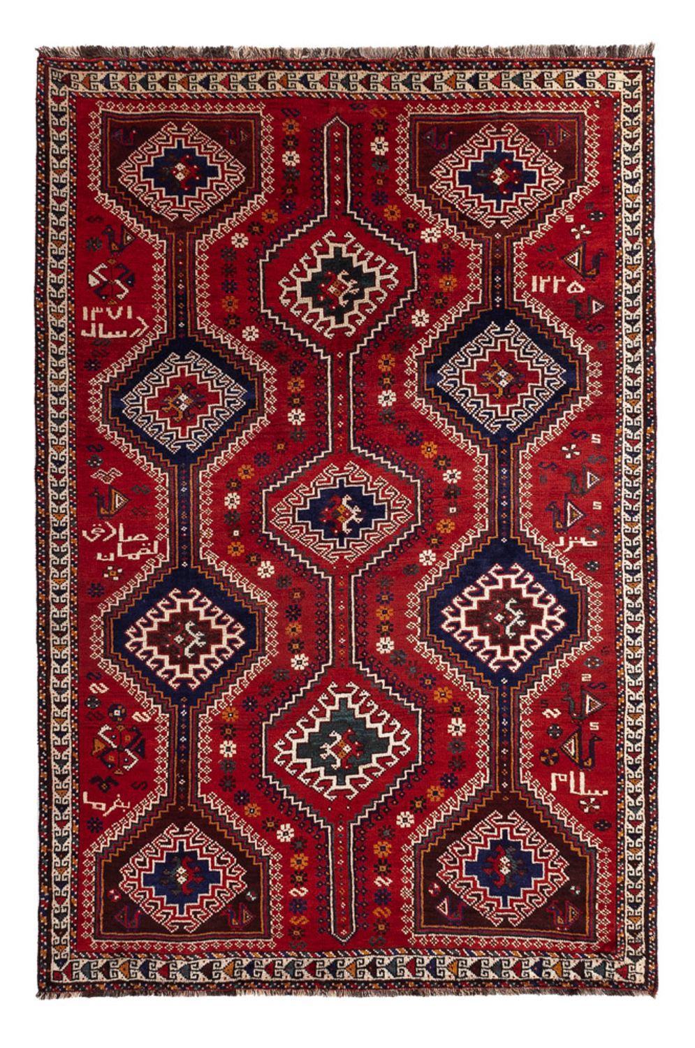Alfombra persa - Nómada - 249 x 170 cm - rojo