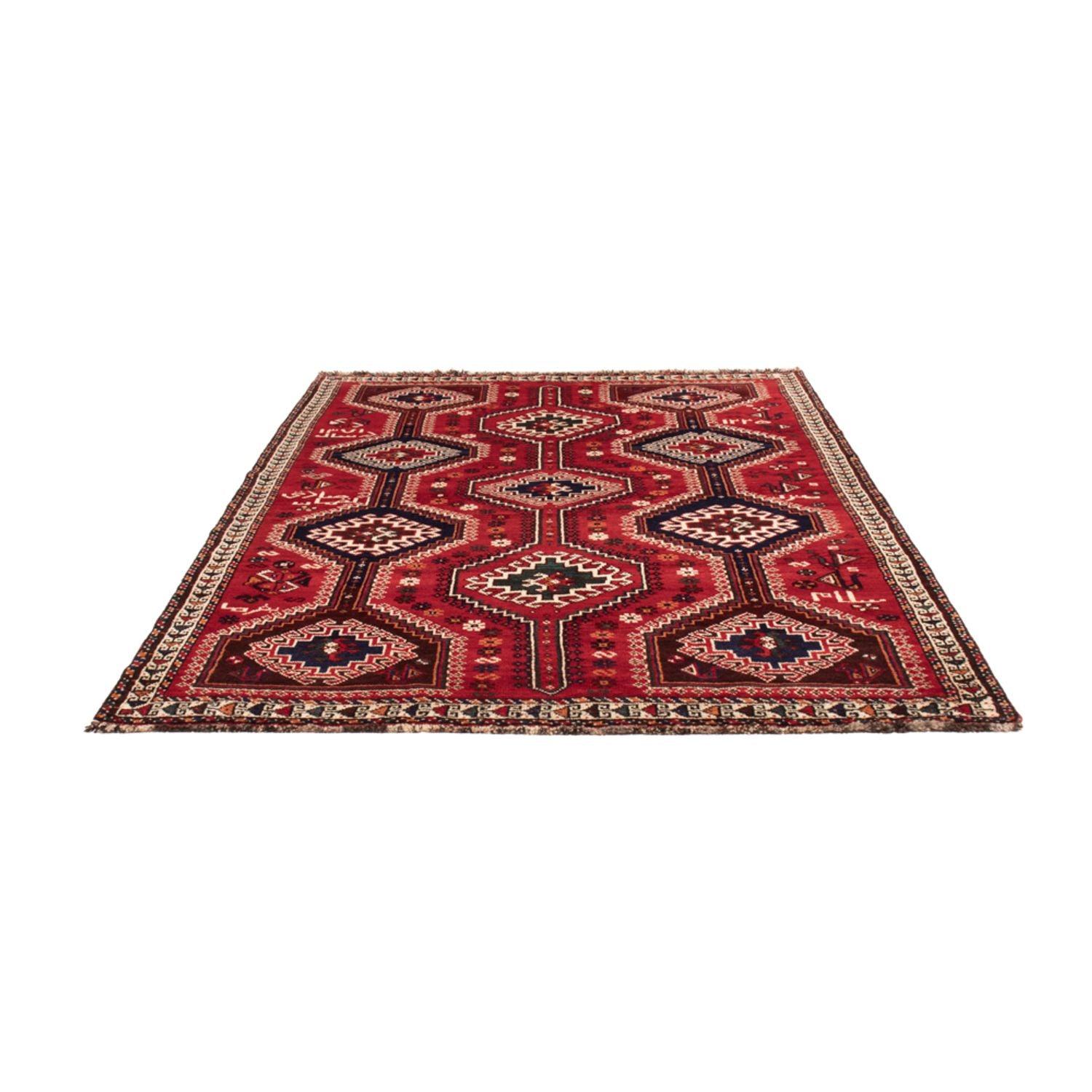 Alfombra persa - Nómada - 249 x 170 cm - rojo