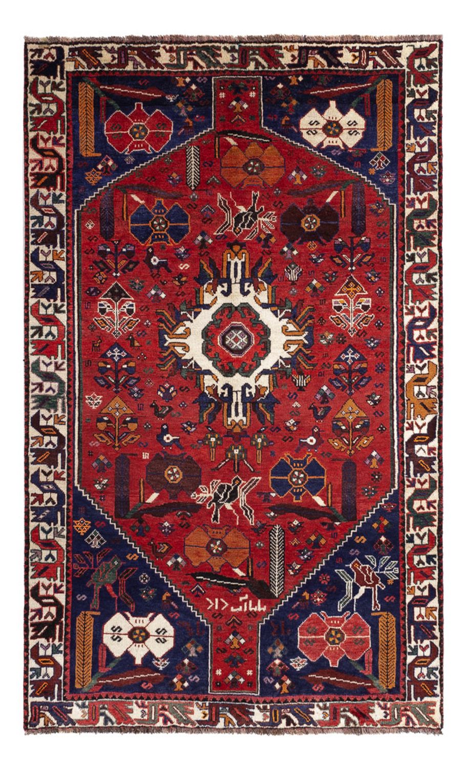 Alfombra persa - Nómada - 245 x 156 cm - rojo
