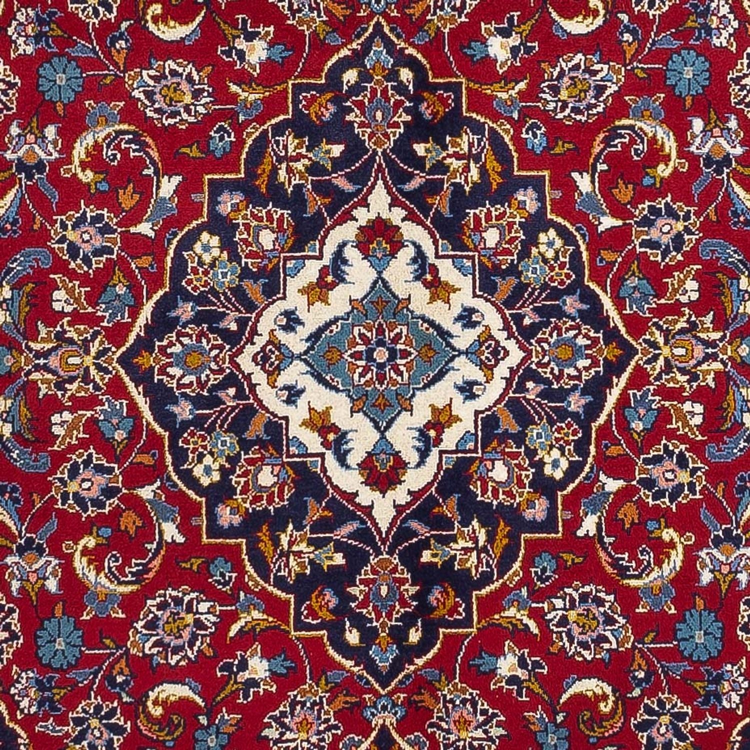 Alfombra persa - Keshan - 250 x 145 cm - rojo
