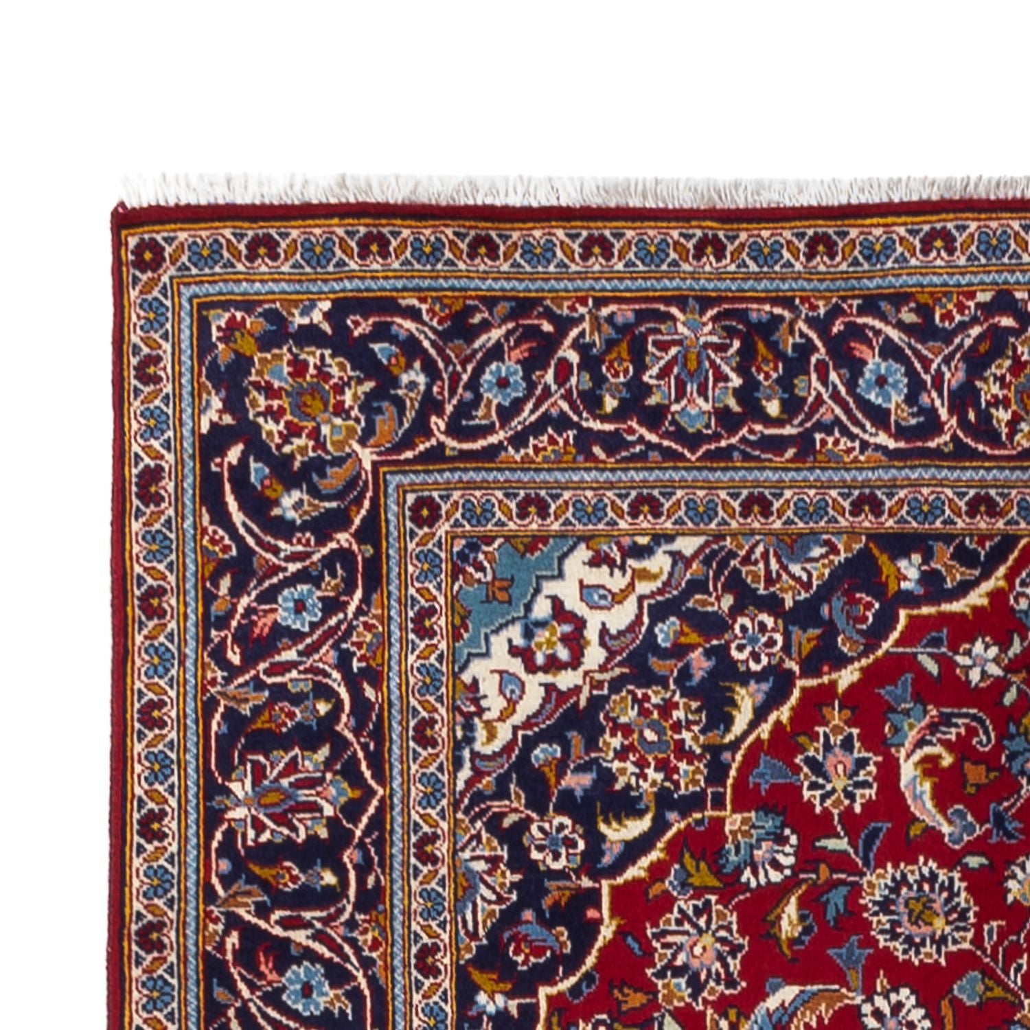 Alfombra persa - Keshan - 250 x 145 cm - rojo