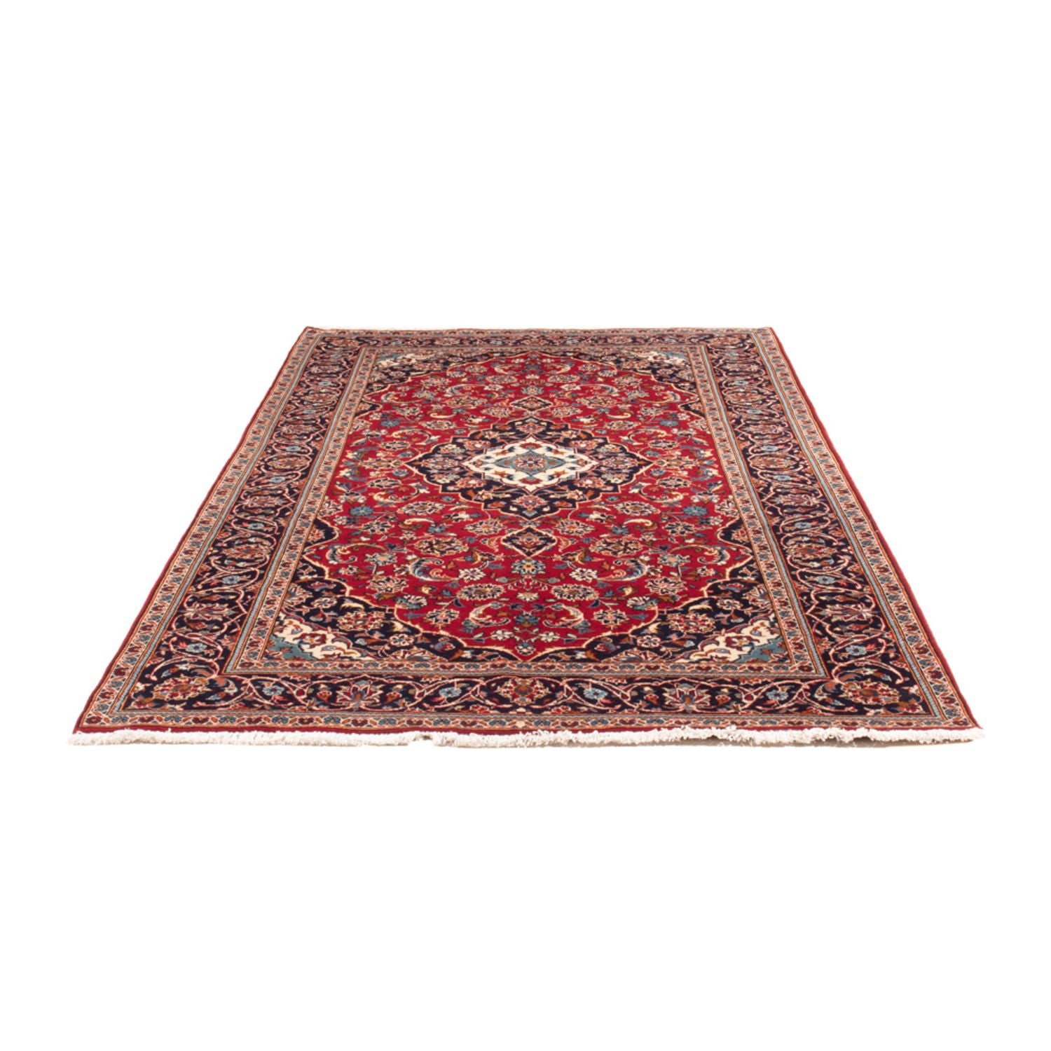 Alfombra persa - Keshan - 250 x 145 cm - rojo