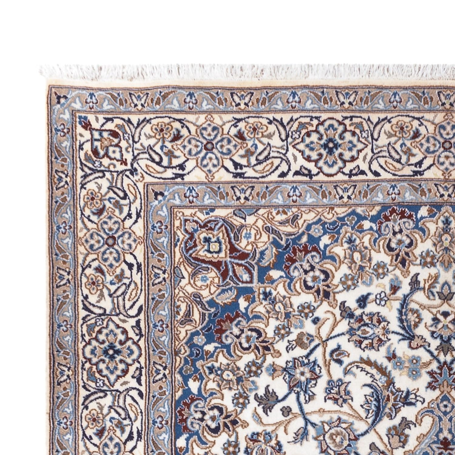 Alfombra persa - Nain - 296 x 196 cm - crema
