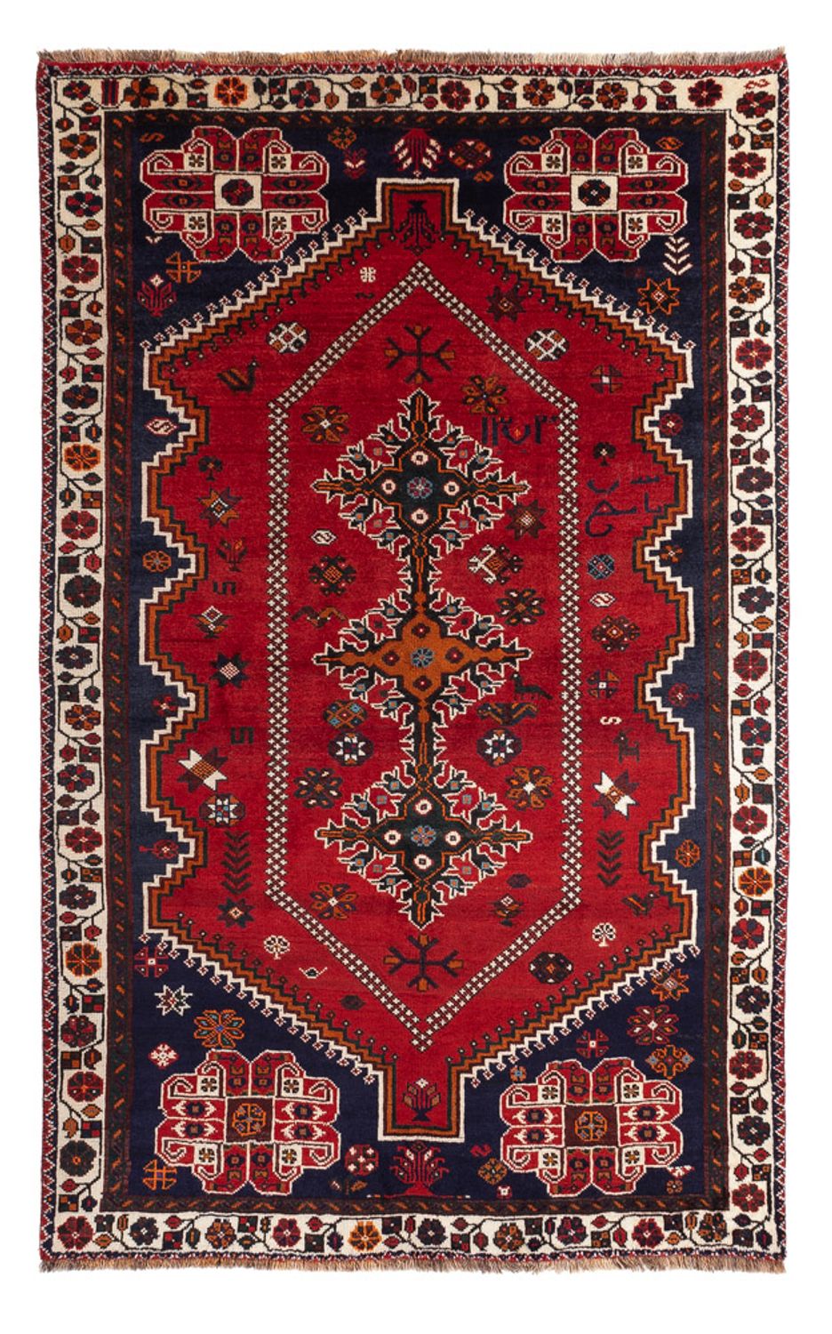 Alfombra persa - Nómada - 257 x 162 cm - rojo