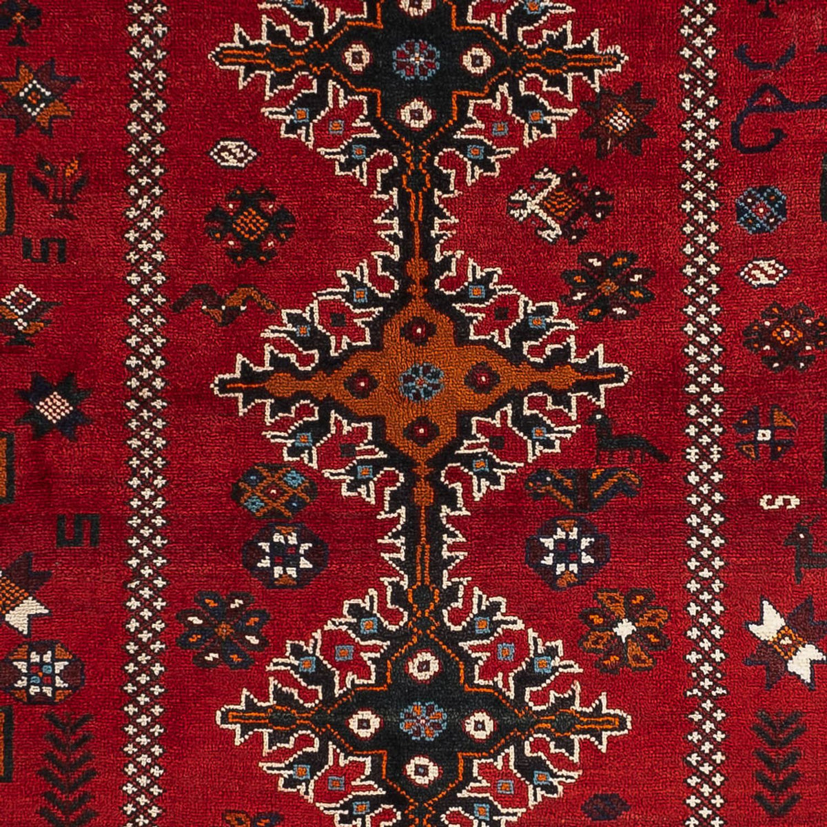 Alfombra persa - Nómada - 257 x 162 cm - rojo