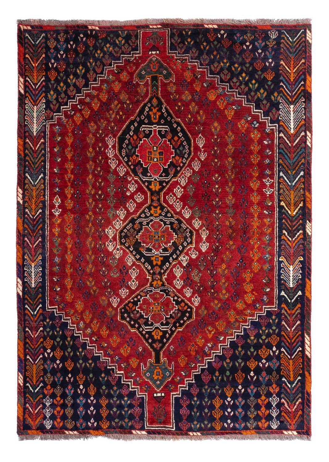 Alfombra persa - Nómada - 211 x 155 cm - rojo