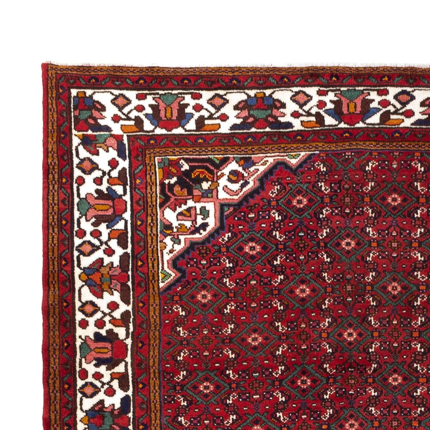 Alfombra persa - Nómada - 318 x 210 cm - rojo oscuro