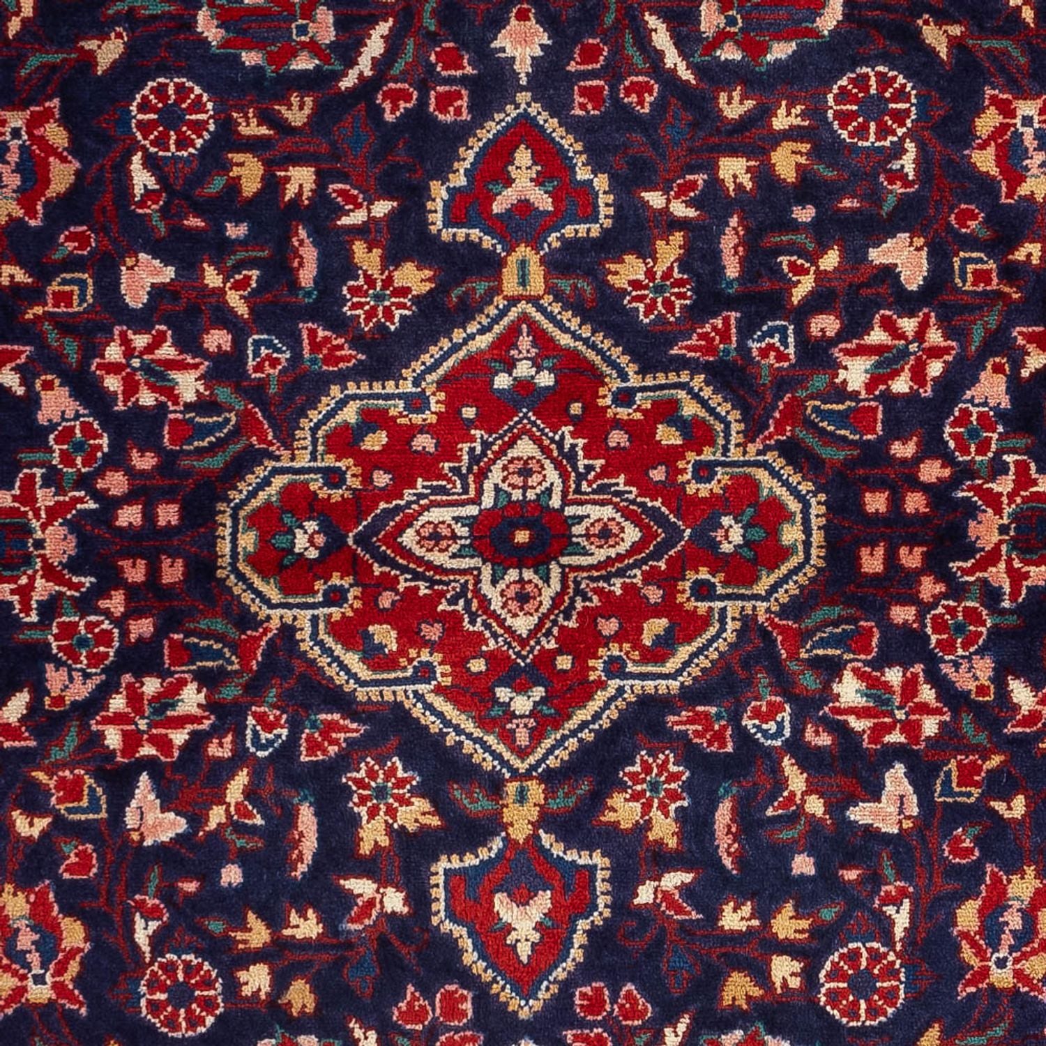 Alfombra persa - Nómada - 165 x 115 cm - azul oscuro