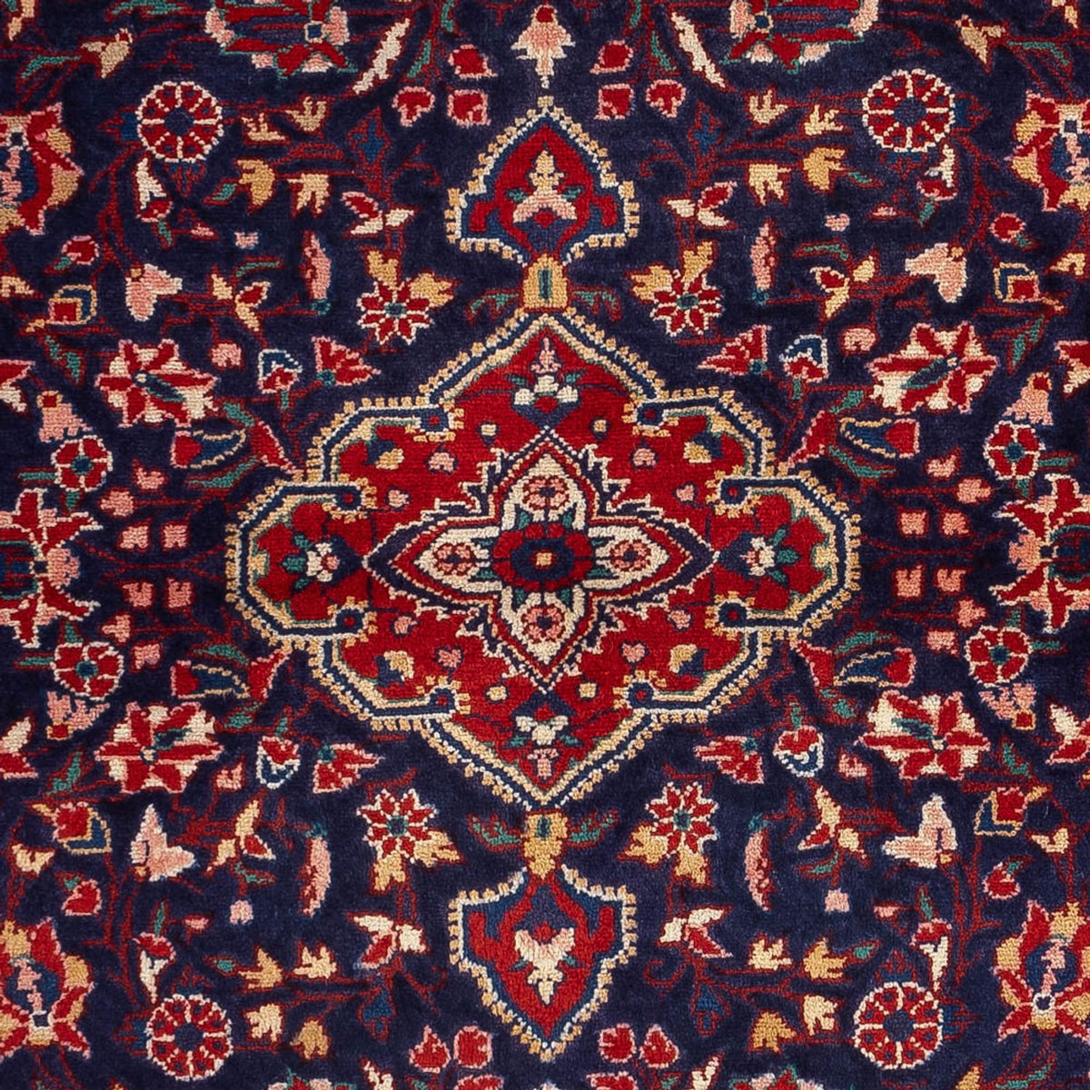 Alfombra persa - Nómada - 165 x 115 cm - azul oscuro