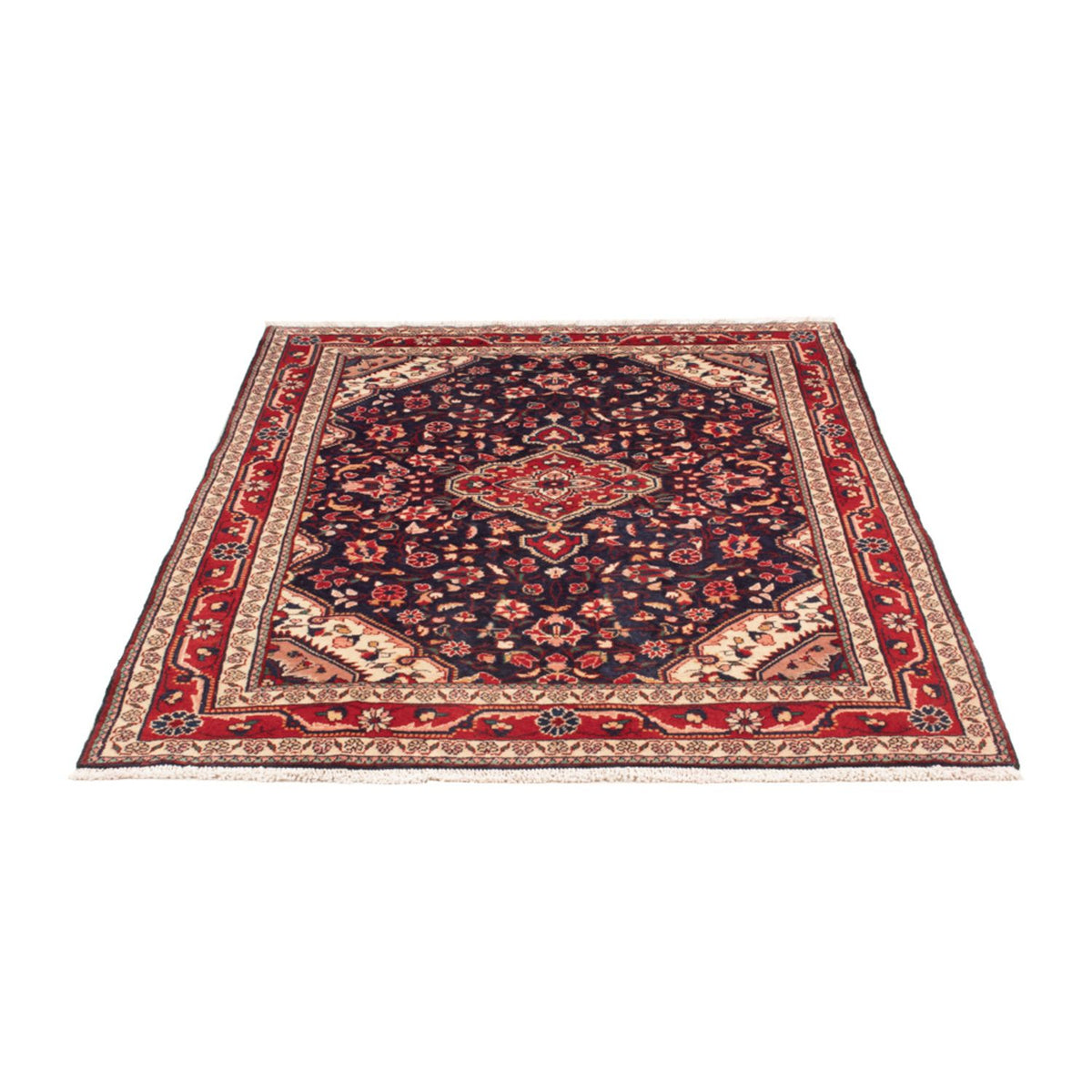 Alfombra persa - Nómada - 165 x 115 cm - azul oscuro