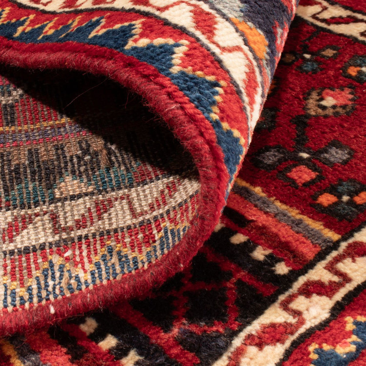 Alfombra persa - Nómada - 98 x 57 cm - multicolor
