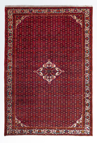 Alfombra persa - Nómada - 363 x 258 cm - rojo oscuro