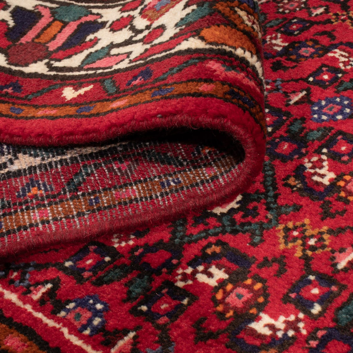 Alfombra persa - Nómada - 363 x 258 cm - rojo oscuro