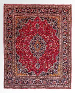 Alfombra persa - Clásica cuadrado  - 346 x 303 cm - rojo