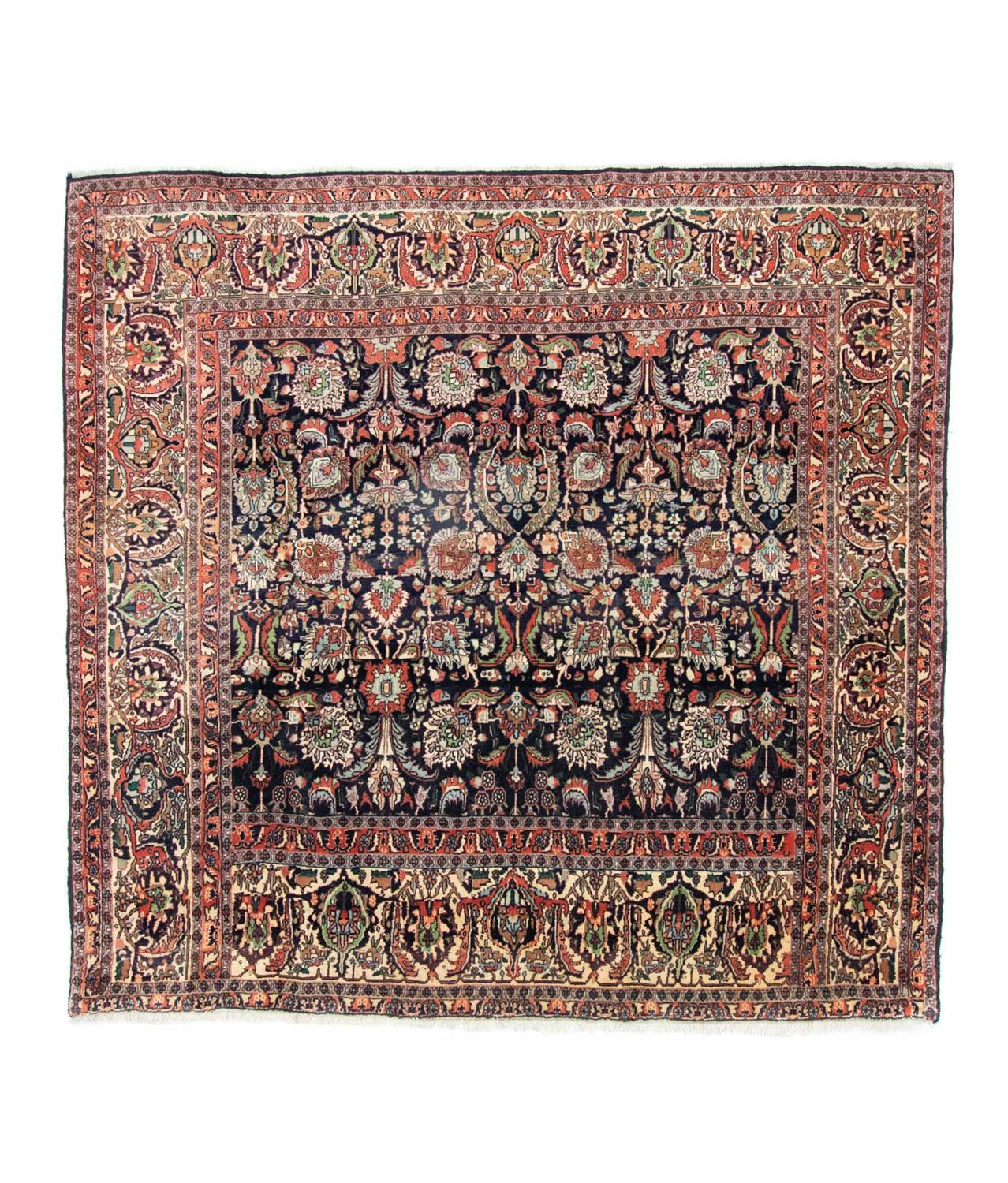 Alfombra persa - Bidjar cuadrado  - 197 x 187 cm - azul