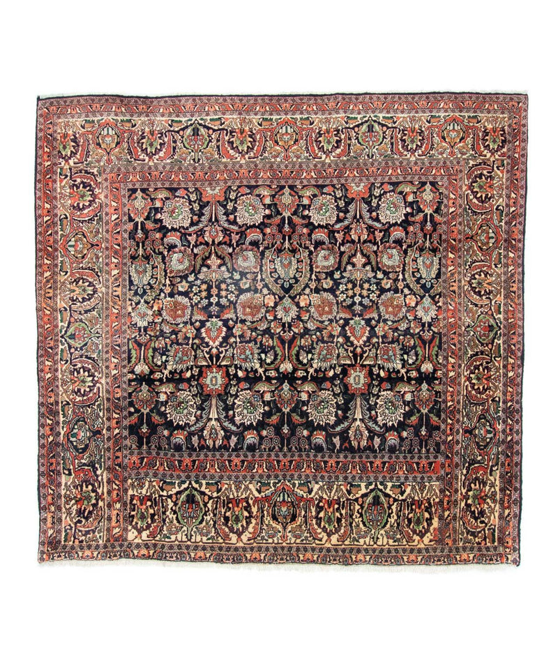 Alfombra persa - Bidjar cuadrado  - 197 x 187 cm - azul