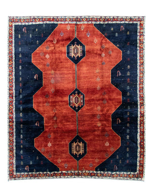 Alfombra persa - Nómada - 292 x 259 cm - azul