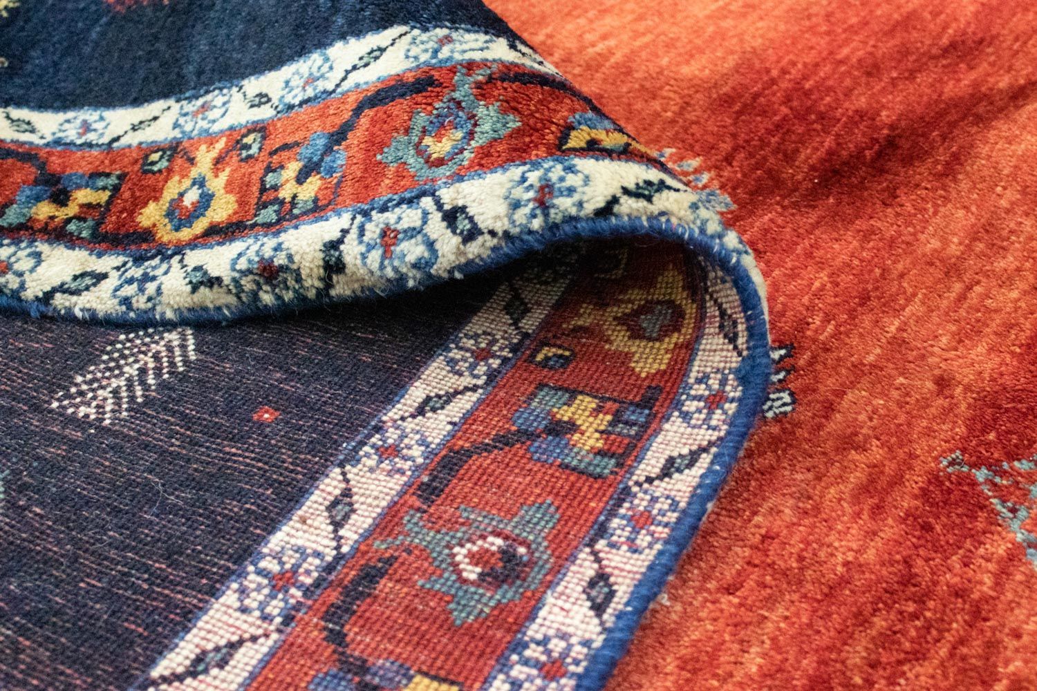 Alfombra persa - Nómada - 292 x 259 cm - azul