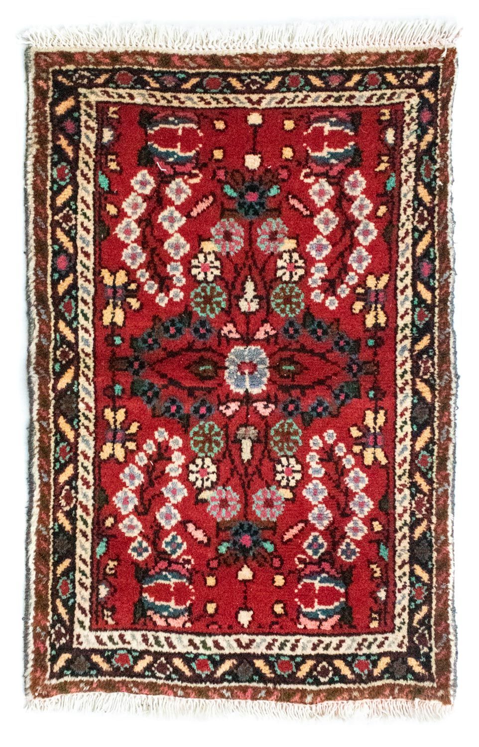 Alfombra persa - Nómada - 70 x 50 cm - rojo