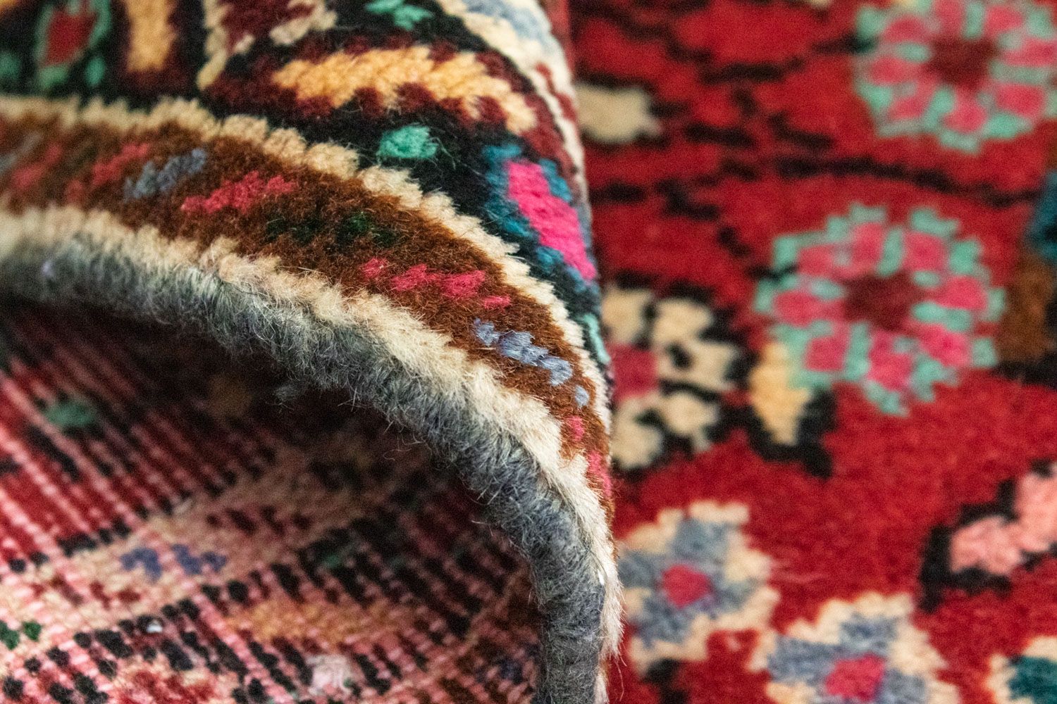 Alfombra persa - Nómada - 70 x 50 cm - rojo