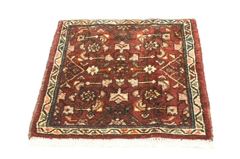 Alfombra persa - Nómada cuadrado  - 60 x 55 cm - marrón
