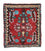 Alfombra persa - Nómada - 60 x 55 cm - rojo