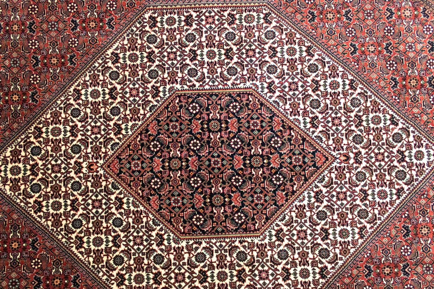 Alfombra persa - Bidjar - 308 x 255 cm - rojo