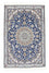 Alfombra persa - Nain - 135 x 89 cm - azul