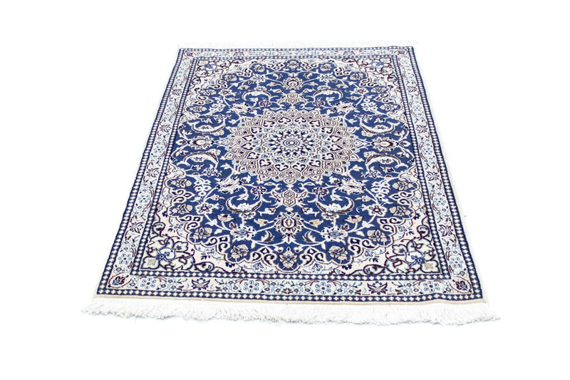 Alfombra persa - Nain - 135 x 89 cm - azul