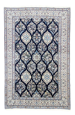 Alfombra Persa - Nain - Real - 342 x 250 cm - azul oscuro