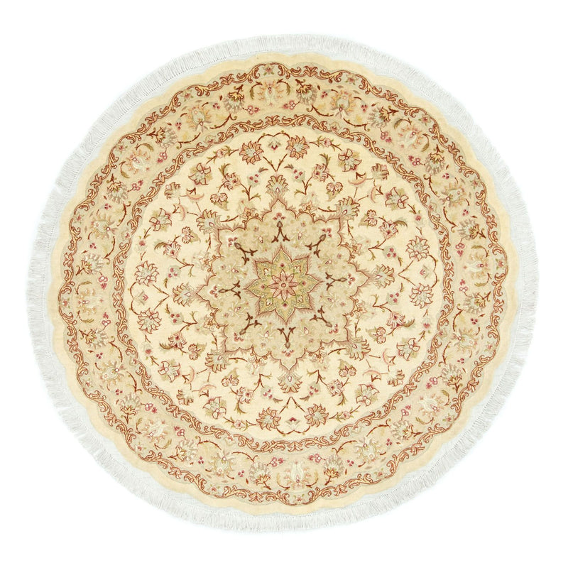 Alfombra Persa - Tabriz - Prima redondo  - 148 x 148 cm - beige
