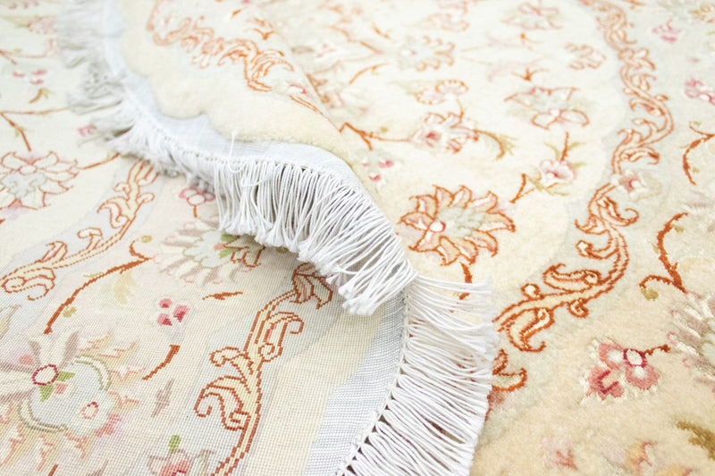 Alfombra Persa - Tabriz - Prima redondo  - 148 x 148 cm - beige