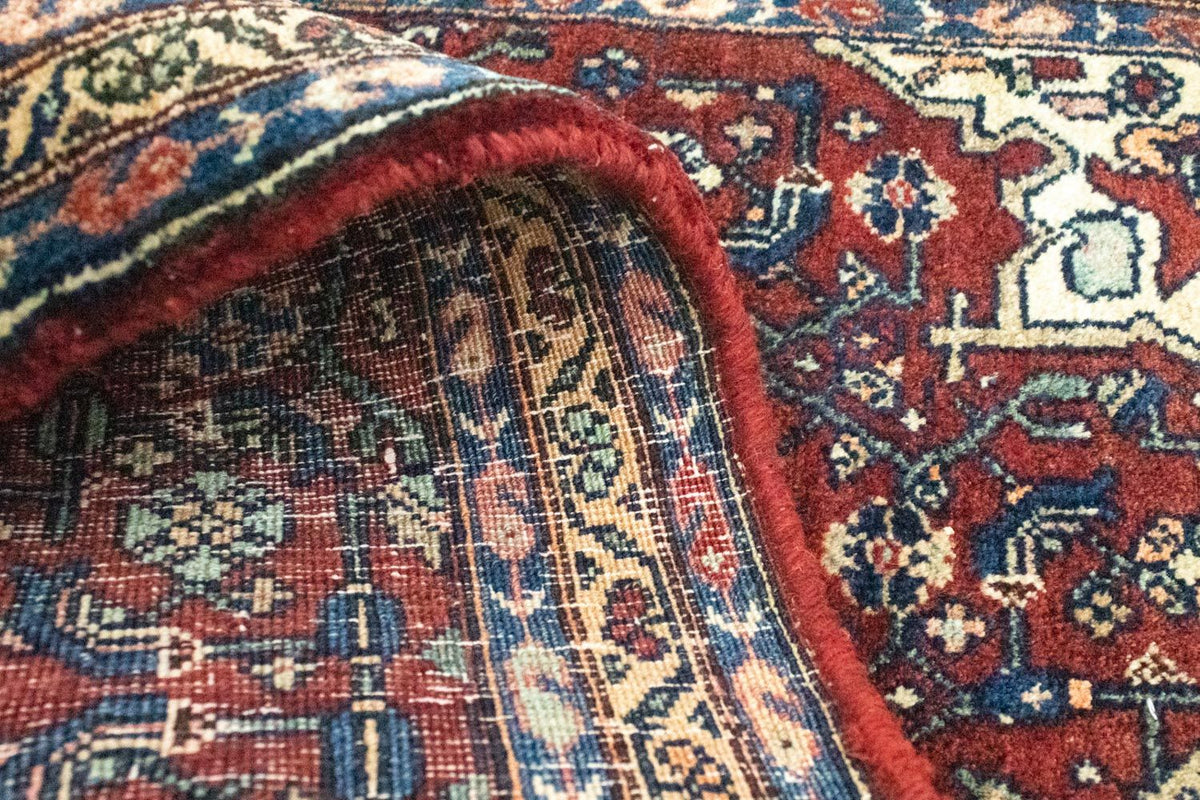 Alfombra persa - Bidjar - 101 x 68 cm - rojo