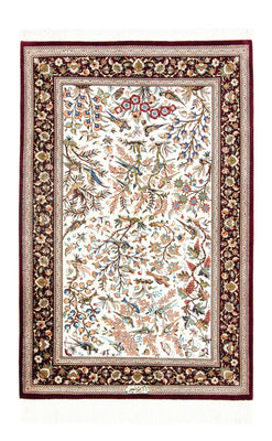 Alfombra de seda - Ghom Seda - Prima - 123 x 80 cm - beige